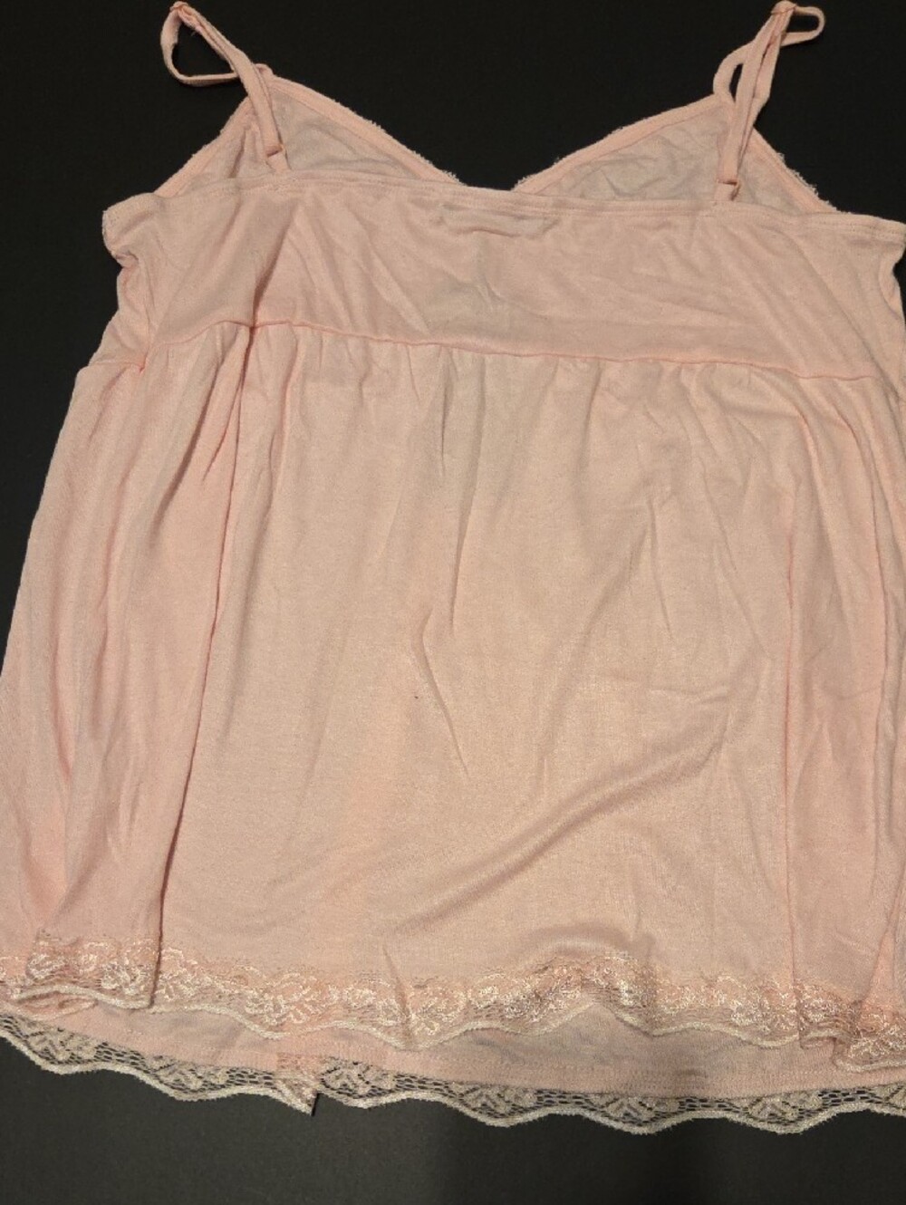 Women's Pink Lace-Trim Camisole Tank Top Fairycore - Picture 4 of 5